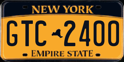 NY license plate GTC2400
