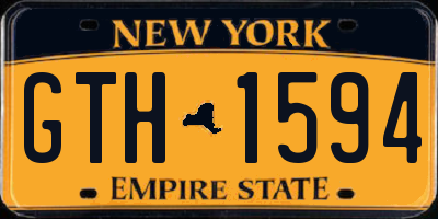 NY license plate GTH1594