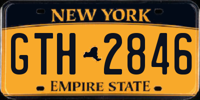 NY license plate GTH2846