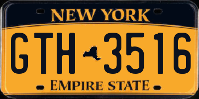 NY license plate GTH3516