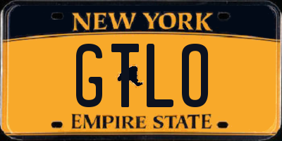 NY license plate GTLO