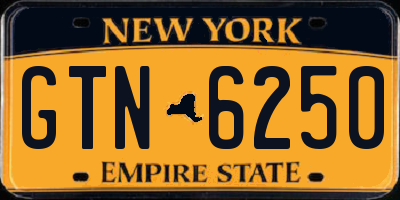 NY license plate GTN6250