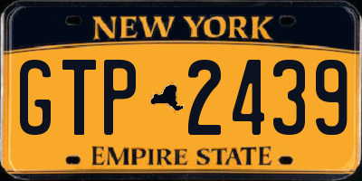 NY license plate GTP2439