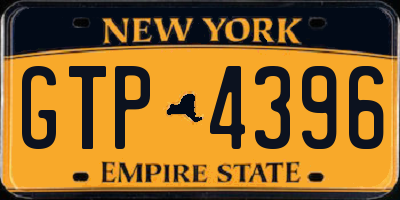 NY license plate GTP4396