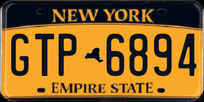 NY license plate GTP6894