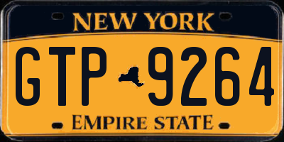 NY license plate GTP9264