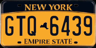 NY license plate GTQ6439