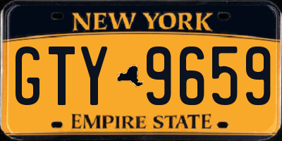 NY license plate GTY9659