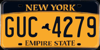 NY license plate GUC4279