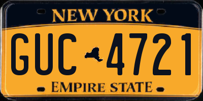 NY license plate GUC4721