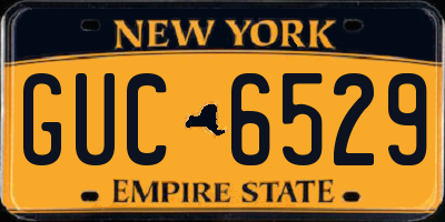 NY license plate GUC6529