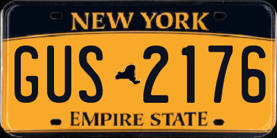 NY license plate GUS2176