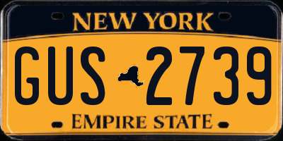 NY license plate GUS2739