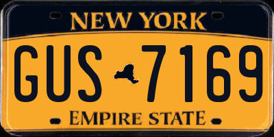 NY license plate GUS7169
