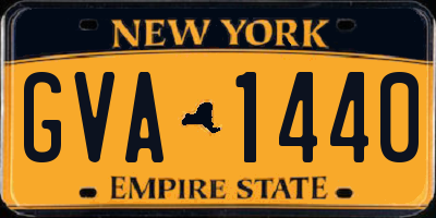 NY license plate GVA1440