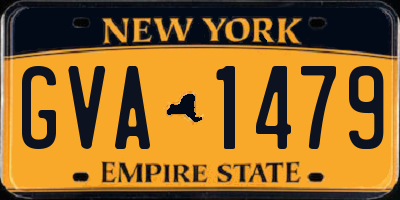 NY license plate GVA1479