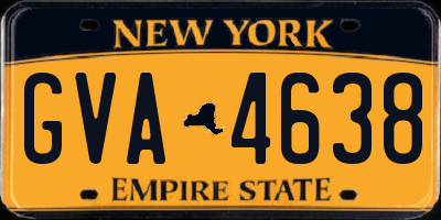 NY license plate GVA4638