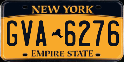 NY license plate GVA6276
