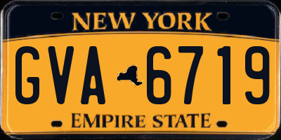 NY license plate GVA6719