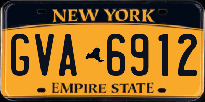 NY license plate GVA6912