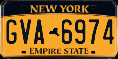 NY license plate GVA6974