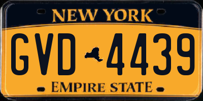 NY license plate GVD4439