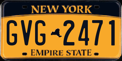 NY license plate GVG2471