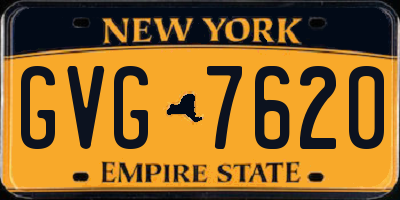 NY license plate GVG7620