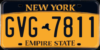 NY license plate GVG7811