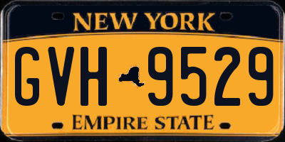 NY license plate GVH9529
