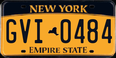 NY license plate GVI0484