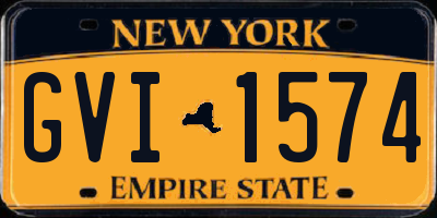 NY license plate GVI1574