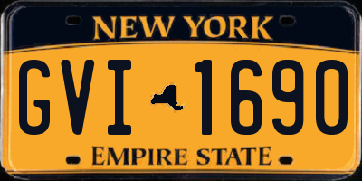 NY license plate GVI1690