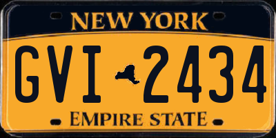 NY license plate GVI2434