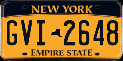 NY license plate GVI2648