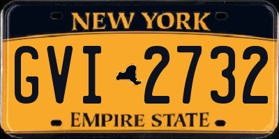 NY license plate GVI2732