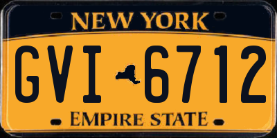 NY license plate GVI6712