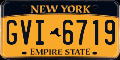 NY license plate GVI6719