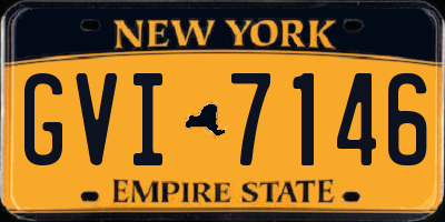NY license plate GVI7146
