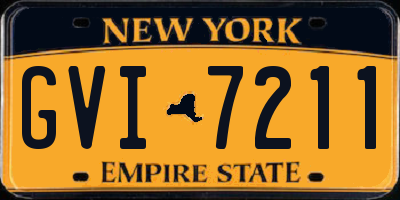 NY license plate GVI7211