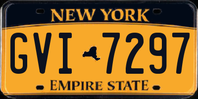 NY license plate GVI7297