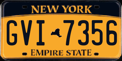 NY license plate GVI7356