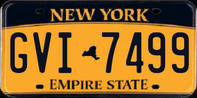 NY license plate GVI7499