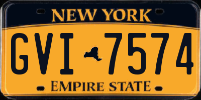 NY license plate GVI7574