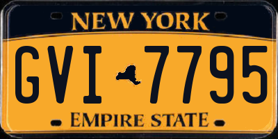NY license plate GVI7795