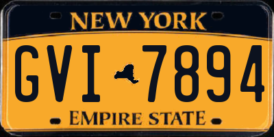 NY license plate GVI7894