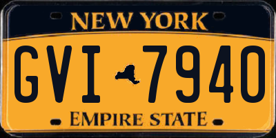 NY license plate GVI7940