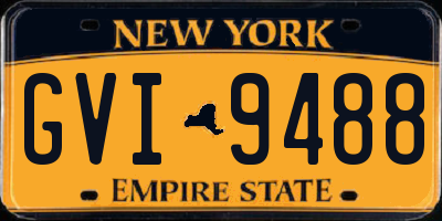 NY license plate GVI9488