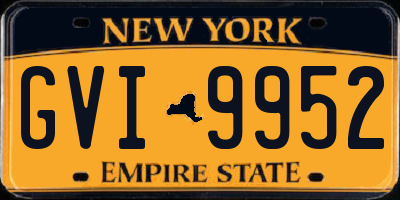 NY license plate GVI9952