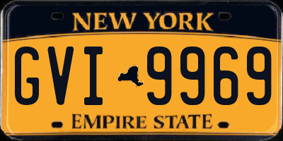 NY license plate GVI9969